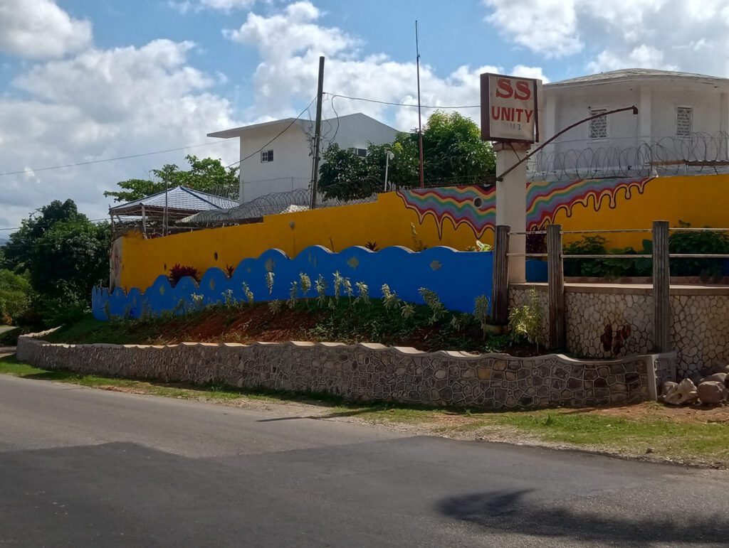 “Exterior view of SS Unity Club restaurant and lounge in St. Catherine Jamaica”
