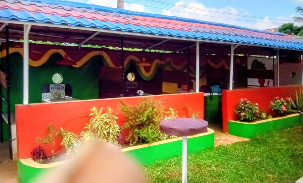 Dining area inside SS Unity Club restaurant in Linstead St. Catherine Jamaica